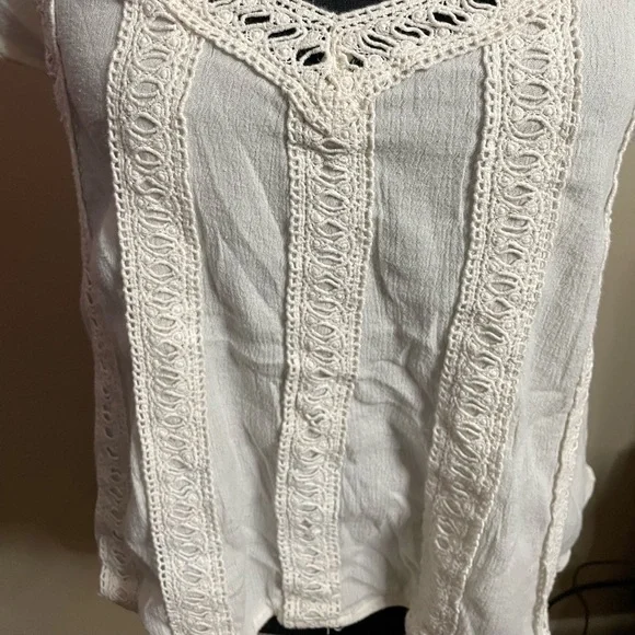 Hollister Boho White Blouse - Picture 4 of 5